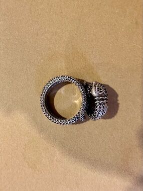 Gucci Silver Snake Wrap Ring